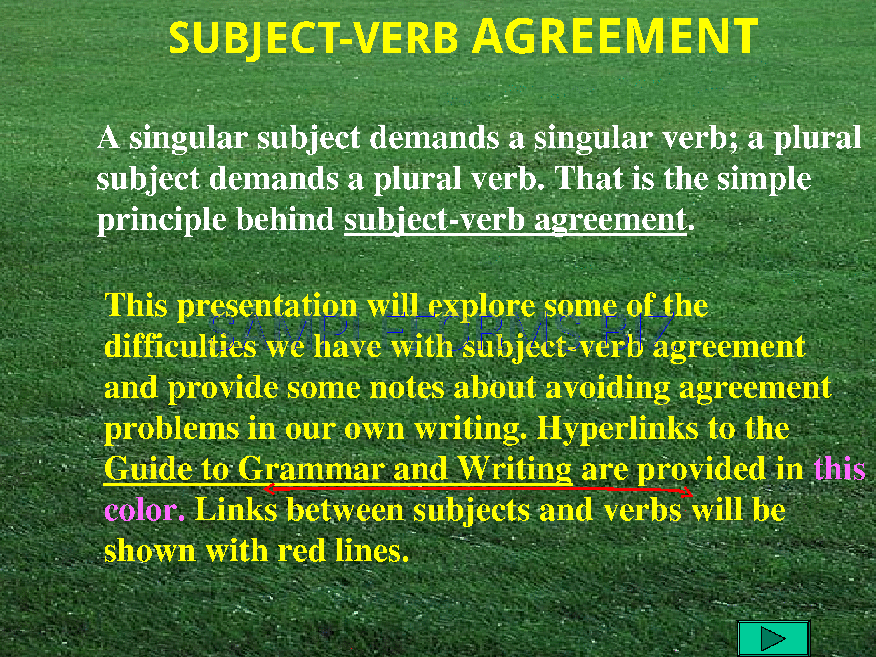 Preview free downloadable Subject-Verb Agreement ppt 1 in PDF (page 2)