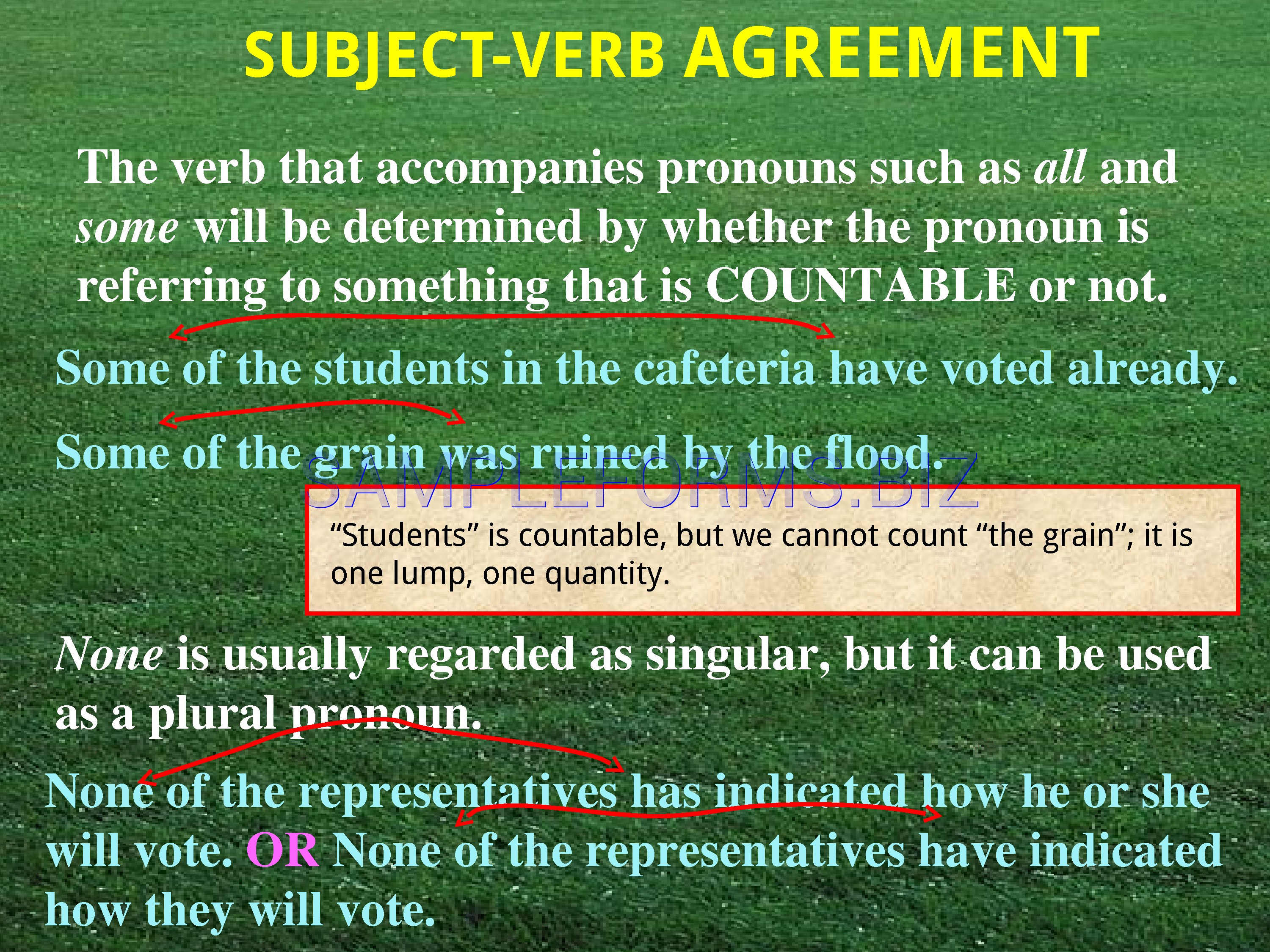 Preview free downloadable Subject-Verb Agreement ppt 1 in PDF (page 4)