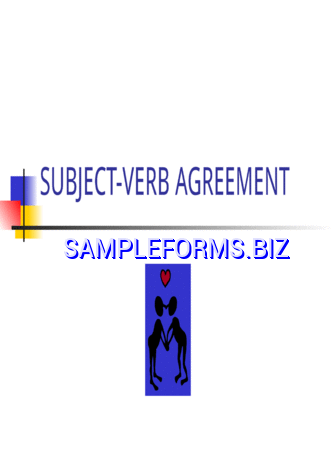 Subject-Verb Agreement ppt 3 pdf ppt free