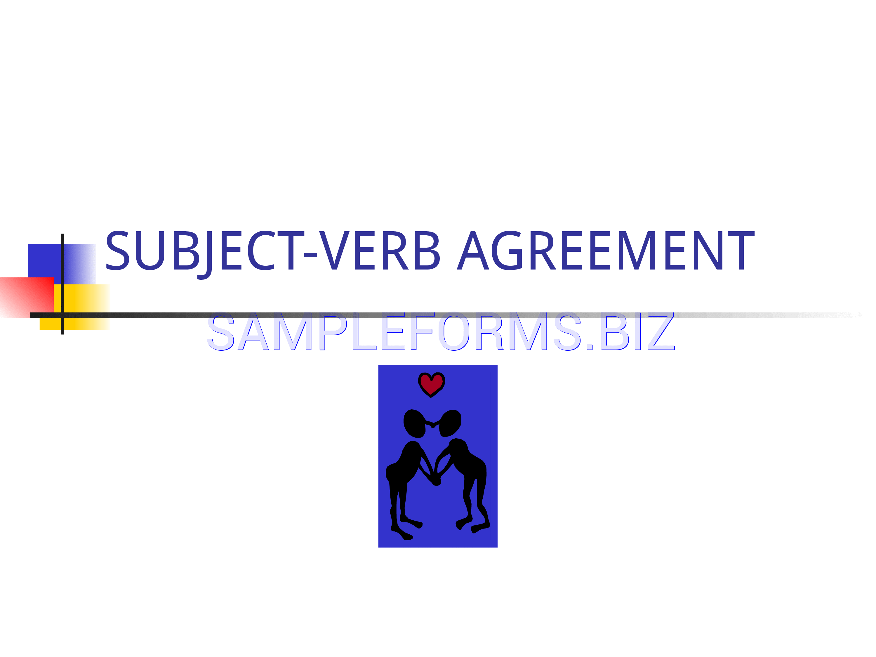 Preview free downloadable Subject-Verb Agreement ppt 3 in PDF (page 1)